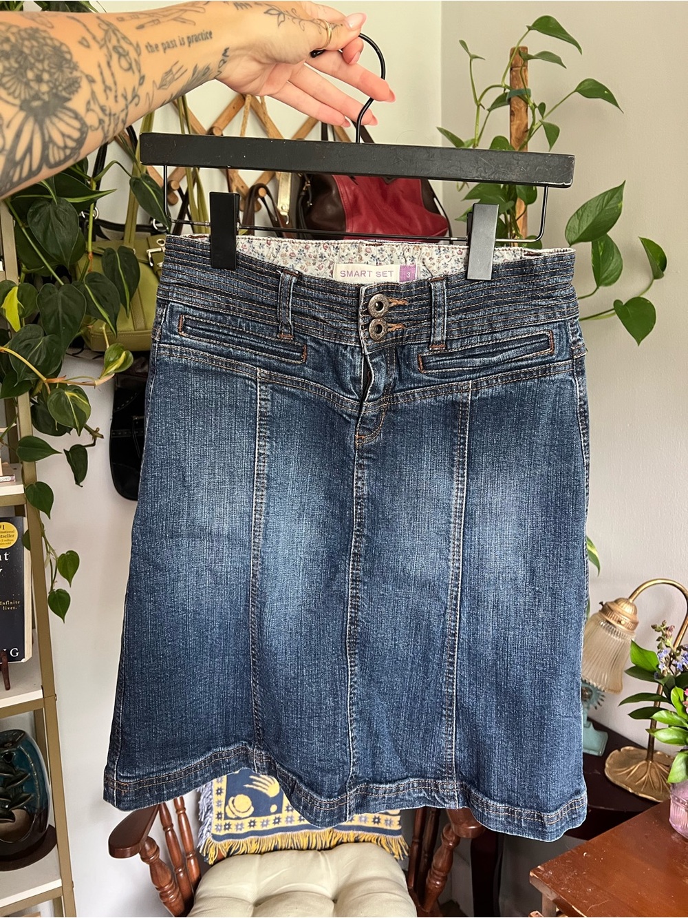 Vintage Smart Set Women’s Dark Blue Denim Skirt